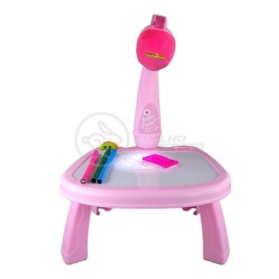 Projetor Para Desenho Infantil Aprendizagem Girafa Rosa
