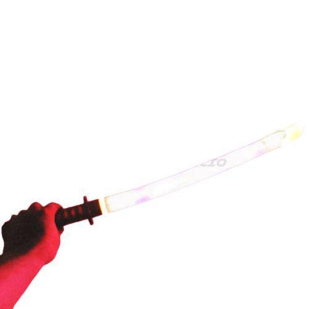 Espada Ninja Katana Samurai C/ Som E Luz À Pilha Preto - 1