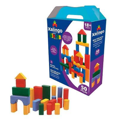 Multi Blocks Colorido (50 Peças)