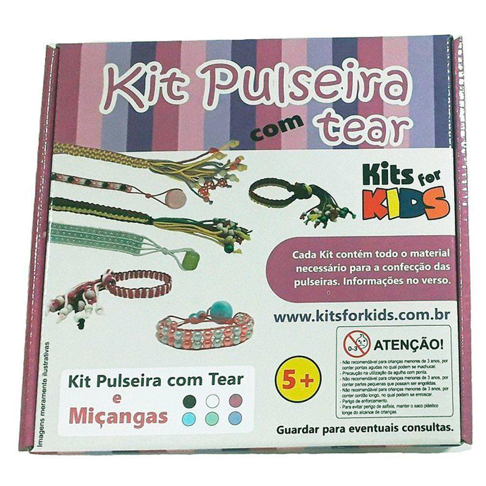 Kit Pulseira Com Tear E Miçangas - Infantil - Kits For Kids - 3