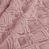 Kit Cobre Leito Colcha Katarine Queen 03 Peças Dupla Face Micropercal 300 Fios Detalhado - Rosê - 6