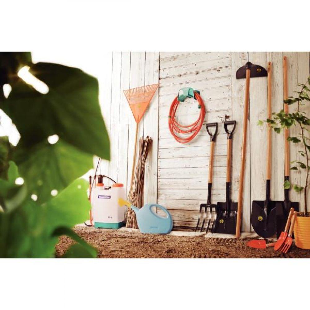 Vassoura Com 22 Dentes Em Polipropileno Laranja 120 Cm - 3