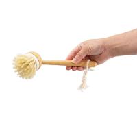 Escova De Bambu Oikos Redonda Com Cabo Para Limpeza Off-white - 2