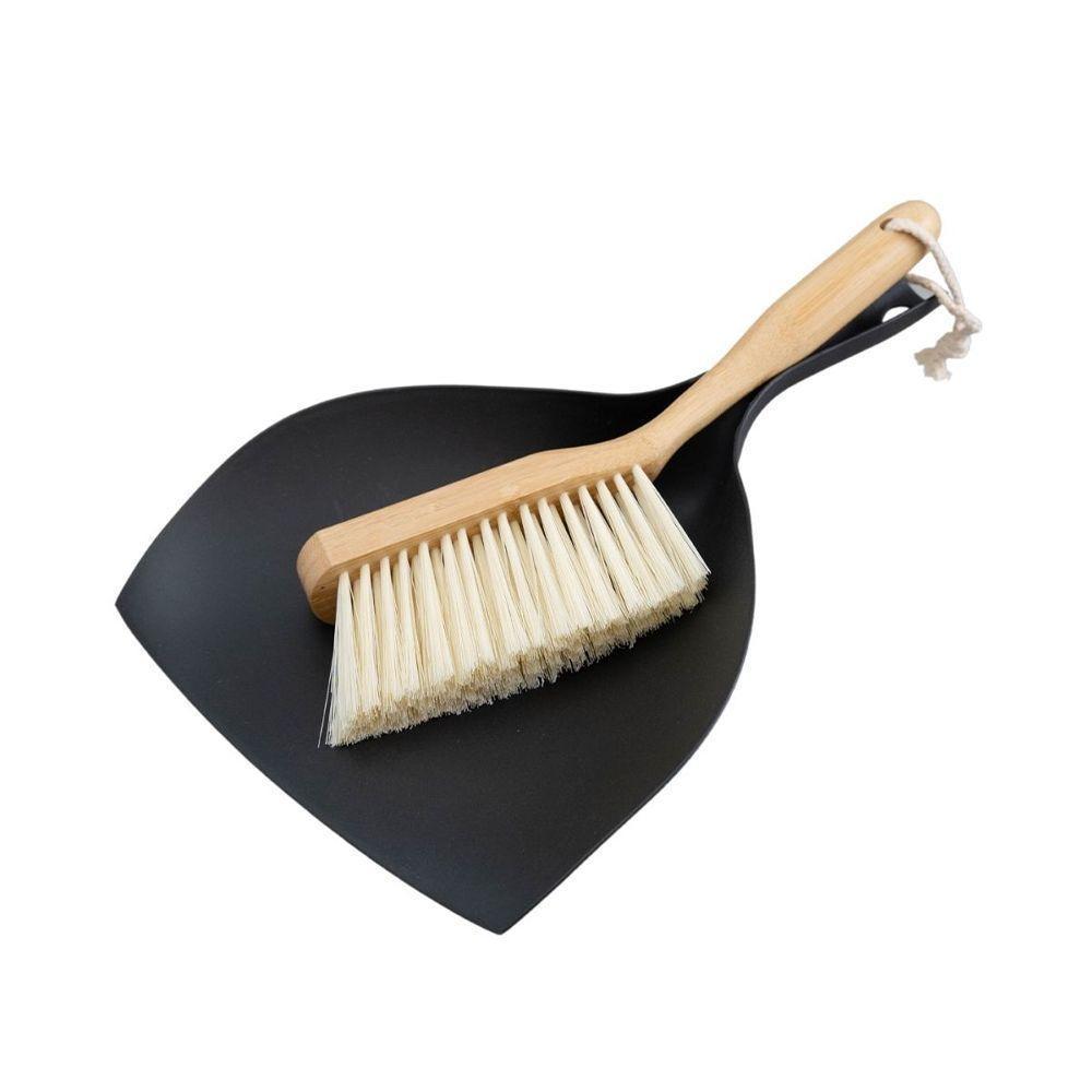 Escova De Bambu Oikos Com Pá Preta Para Limpeza - 1