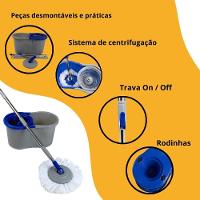 Balde Mop Esfregão Giratório De Limpeza 8 Litros - 3