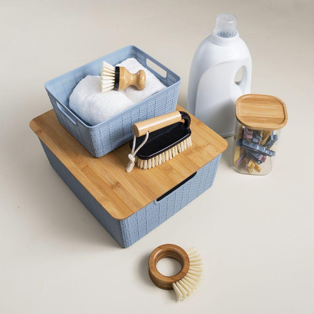 Escova Oikos Multiuso Preta Com Cabo De Bambu - 2