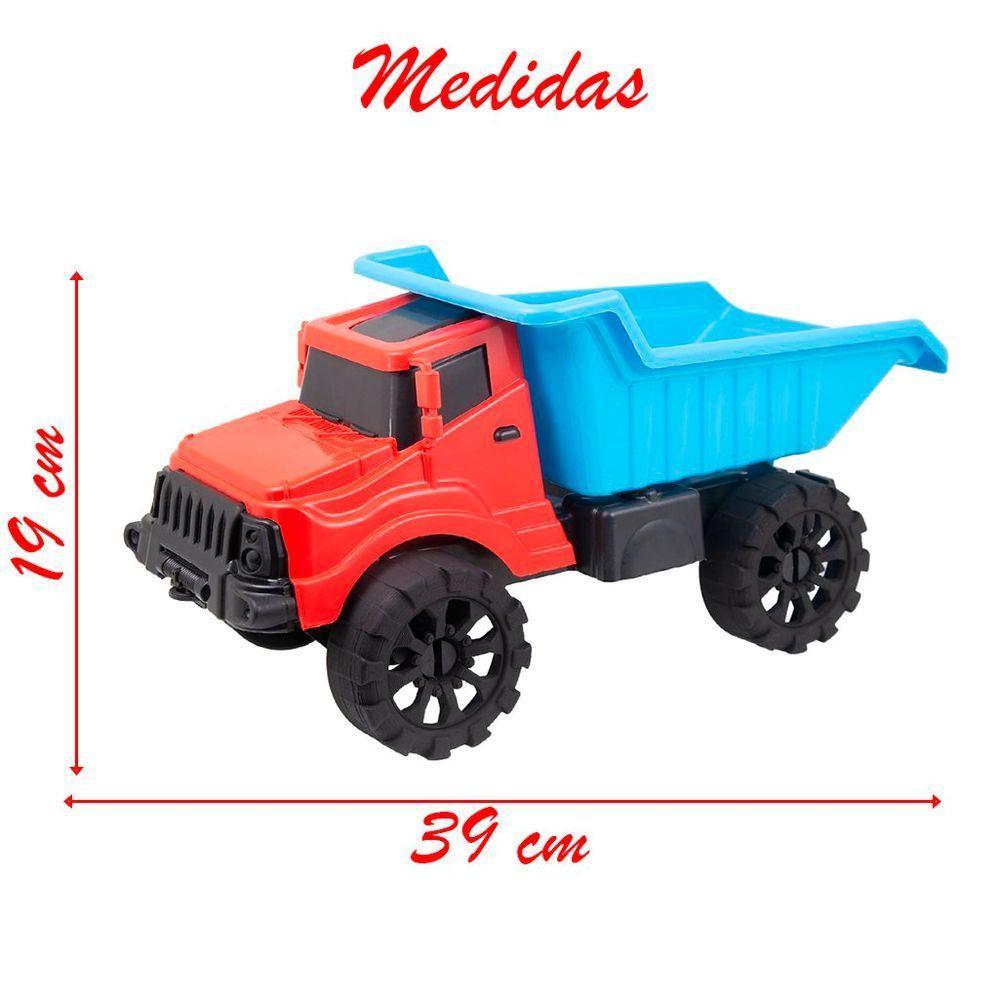 Brinquedo Caçamba Com Basculante Articulável Máquina Construção 39cm - 2