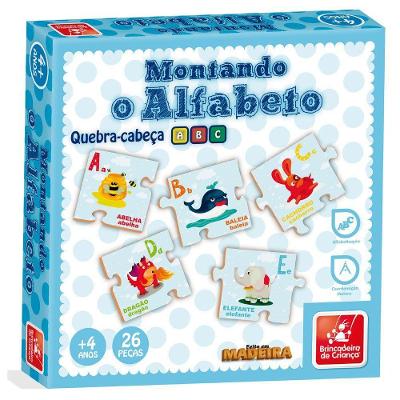 Quebra-cabeça Montando O Alfabeto - Brincadeira De Criança