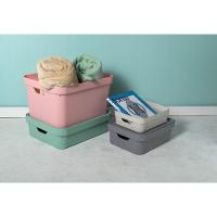 Caixa Organizadora Cube Bege 32 L Com Tampa 46 X 36 X 24,5 Cm - 9