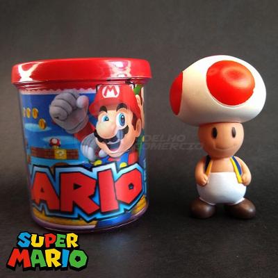 Kit Boneco Colecion. Toad Cogum. 10Cm + Caneca Super Mario