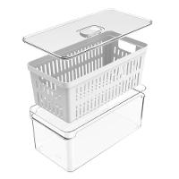 Organizador De Alimentos Para Geladeira Clear Fresh Com Cesto Ou 5l - 13