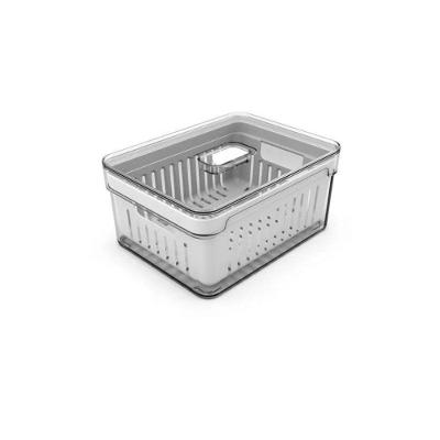 Organizador De Alimentos Para Geladeira Clear Fresh Com Cesto Ou 2,2l