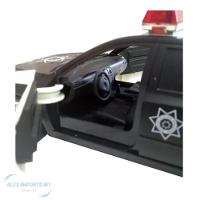 Carro De Polícia Com Som E Luzes Plástico Resistente - 2