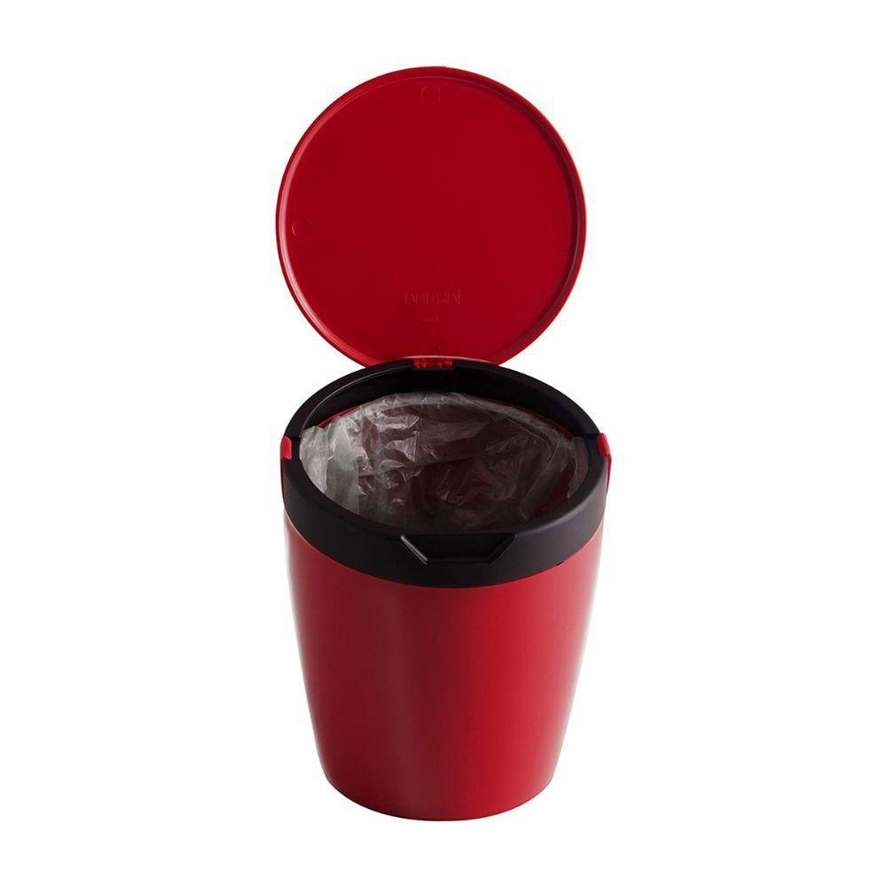 Cesto Multiuso Com Tampa Basculante 2,7lt - Astra Vermelho - 2