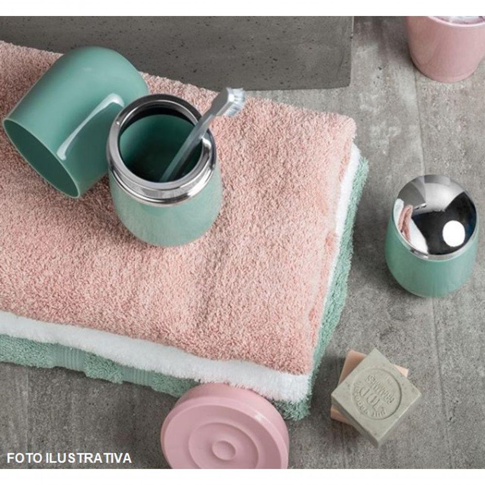 Porta Algodão Cotonete New Belly Cromo Azul Ou Pab721azgf - 2