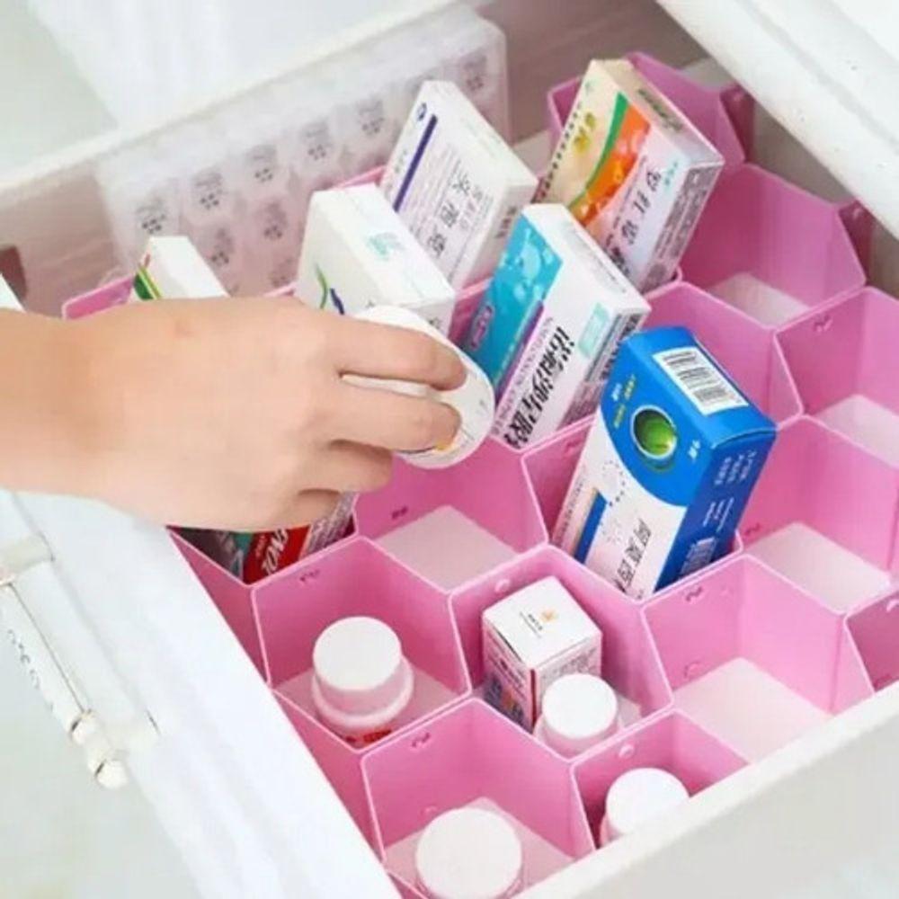 Organizador De Gaveta Colméia C/ Divisória Para Roupa Íntima - 1