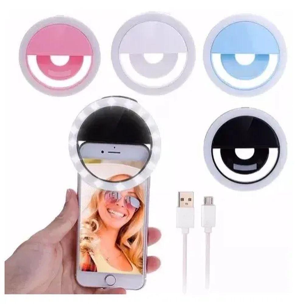 Luz Selfie Ring Light Clipe Anel Led Flash Celular Universal - 3