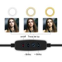 Ring Light Com Suporte Para Celular 6 Polegada Iluminador - 5