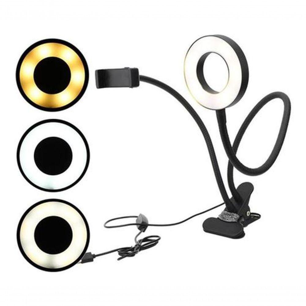 Ring Light Suporte Articulado De Mesa Live Stream Para Celular - 2