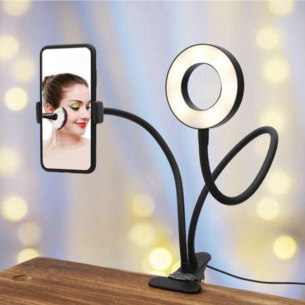 Ring Light Suporte Articulado De Mesa Live Stream Para Celular - 3