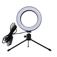 Iluminador Anel De Led Ring Light Usb 16Cm Com Mini Tripé . - 1