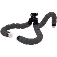 Tripe Suporte Celular Smartphone Flexível Tripé Gravar Vídeo Preto P - 3