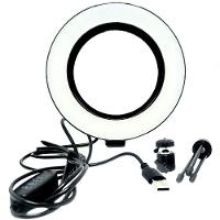 Ring Light 6 Polegadas Iluminador Anel De Led Ring Light Usb 16cm Com Mini Tripé - 7