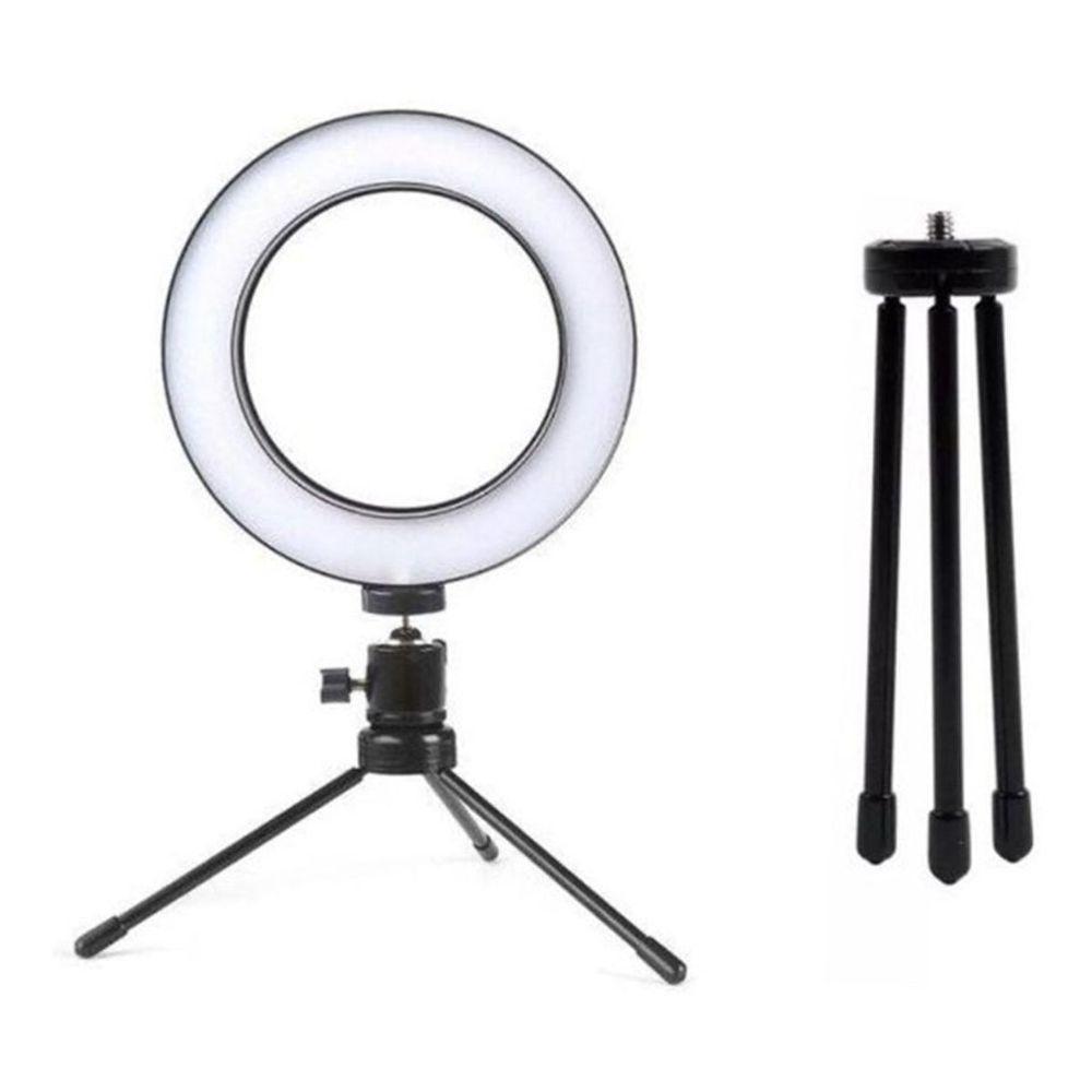 Iluminador Ring Light 16cm Usb Led Misto 3500k 5500k + Tripe - 1