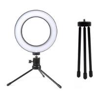 Iluminador Ring Light 16cm Usb Led Misto 3500k 5500k + Tripe - 1