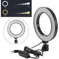 Iluminador Ring Light 16cm Usb Led Misto 3500k 5500k + Tripe - 3