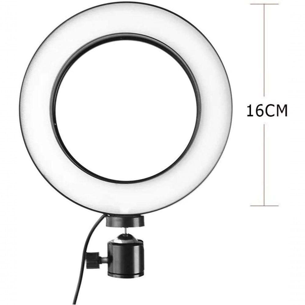Ring Light Iluminador De Led Usb 16cm 6 Polegadas Gravar Vídeo - 2
