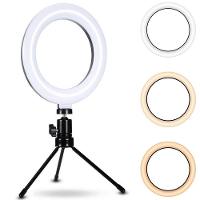 Kit Iluminador Luz Led Ring Light Youtuber 6 16Cm + Tripé - 2