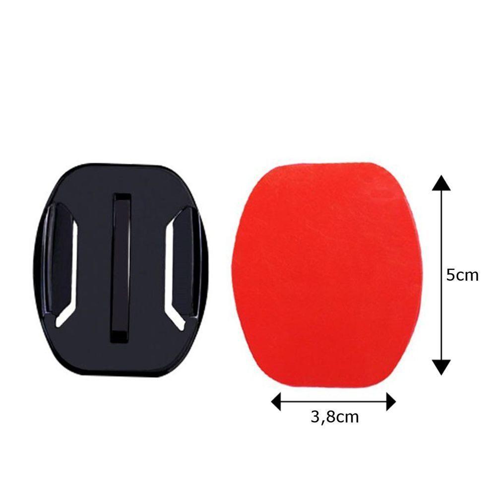 Adesivo e Base Plana Reta para Câmeras de Ação GoPro Hero - 4