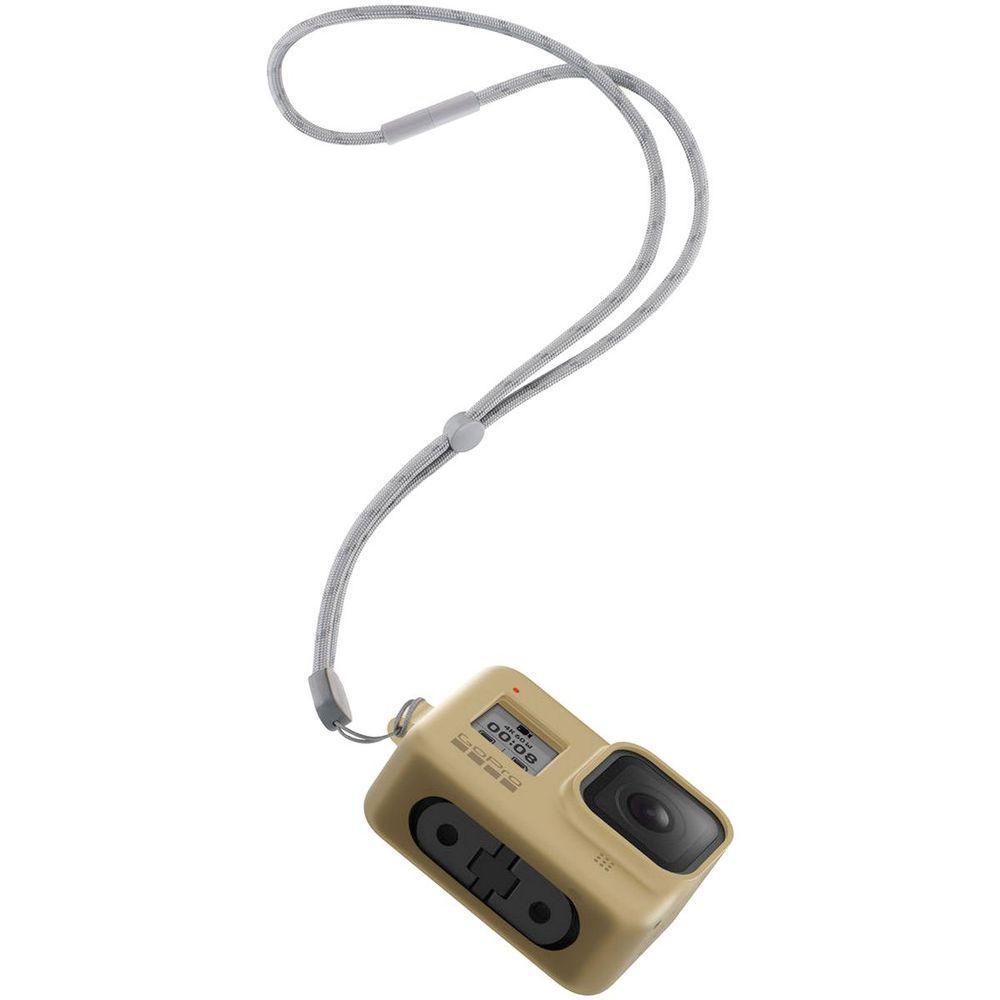 Capa Silicone Sleeve + Cordão Lanyard  para GoPro 8 Black Cor Marrom - 5