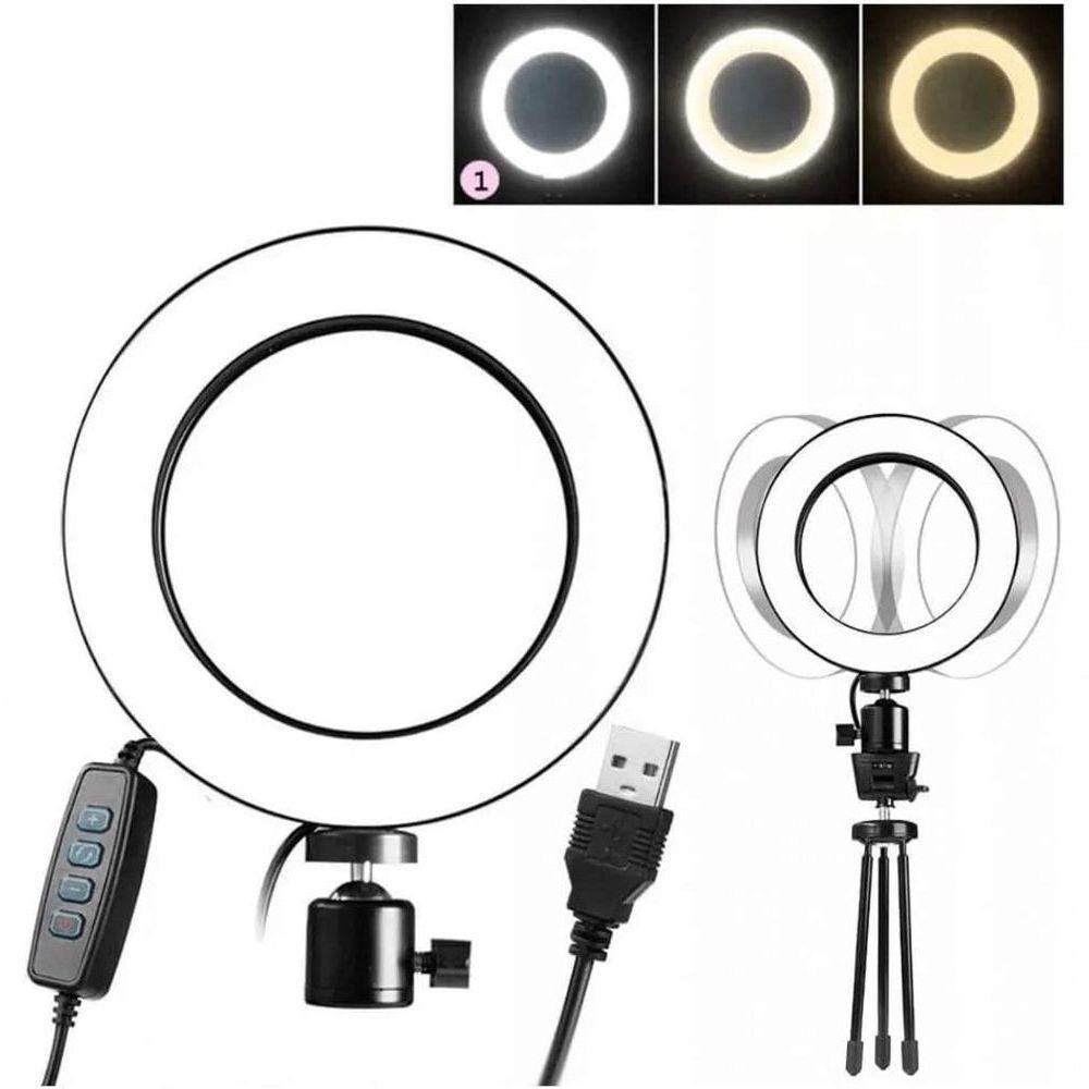 Luz E Iluminador Ring Light 6 Polegadas 36 Led Usb Led Misto Mesa - 4