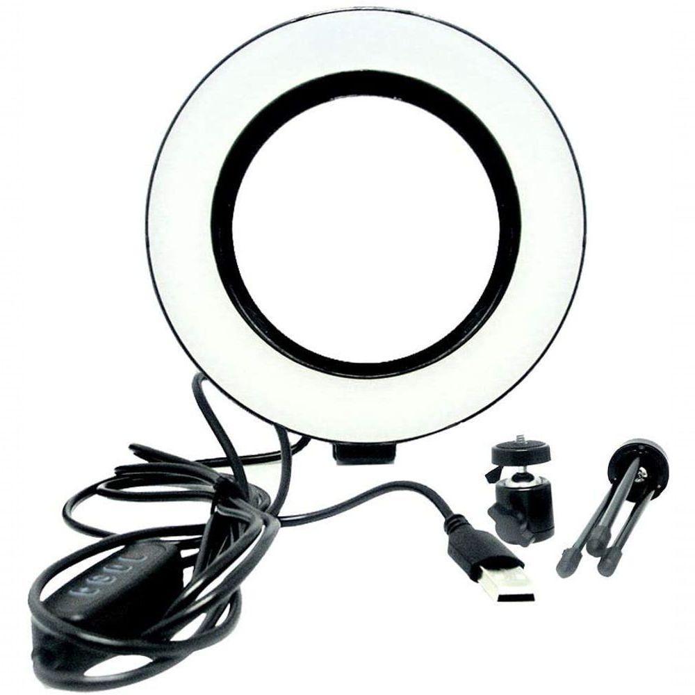 Luz E Iluminador Ring Light 6 Polegadas 36 Led Usb Led Misto Mesa - 7