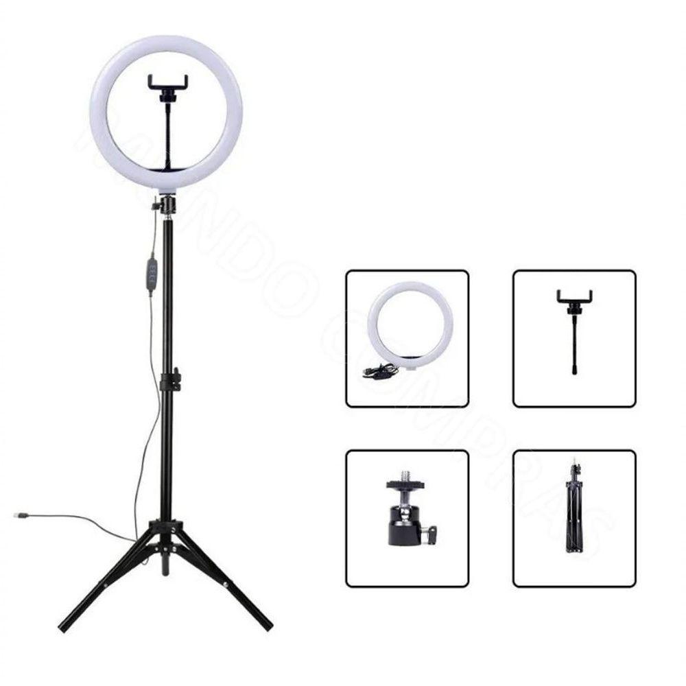 Ring Light 26Cm 10 Tripé 210Cm - 9