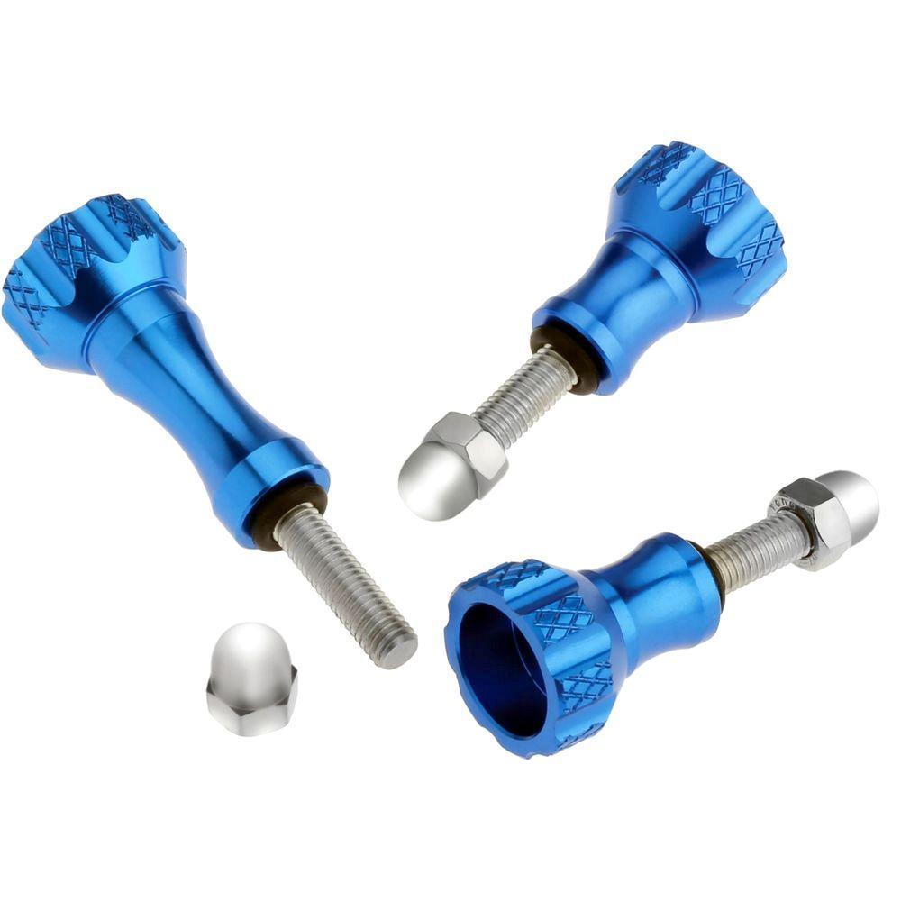Kit Parafusos Alumínio Inoxidável para Câmeras GoPro e Similares Cor Azul - 3