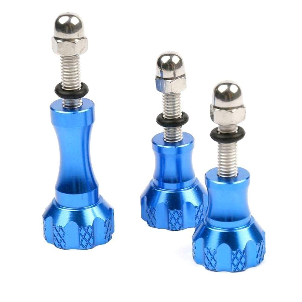 Kit Parafusos Alumínio Inoxidável para Câmeras GoPro e Similares Cor Azul - 4