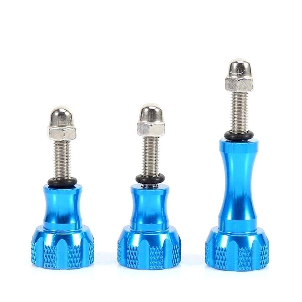 Kit Parafusos Alumínio Inoxidável para Câmeras GoPro e Similares Cor Azul - 6