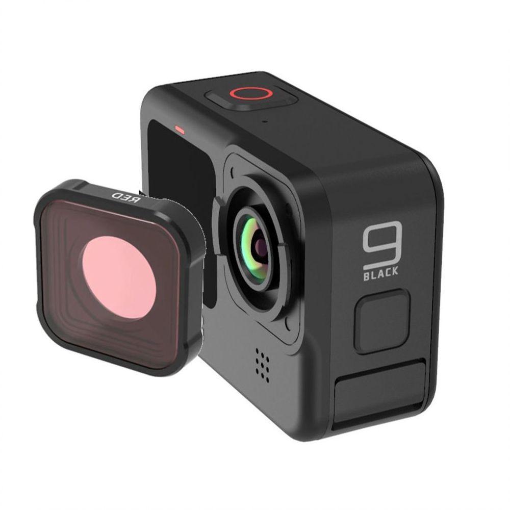 Filtro Lente para Mergulho Vermelho para GoPro 9, 10 e 11 Black - 3