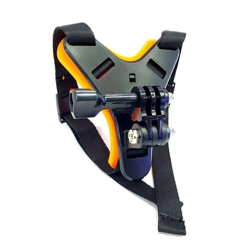 Fivela com Adaptador Capacete Queixeira para GoPro e Similares Cor Laranja - 3