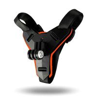 Fivela com Adaptador Capacete Queixeira para GoPro e Similares Cor Laranja - 1