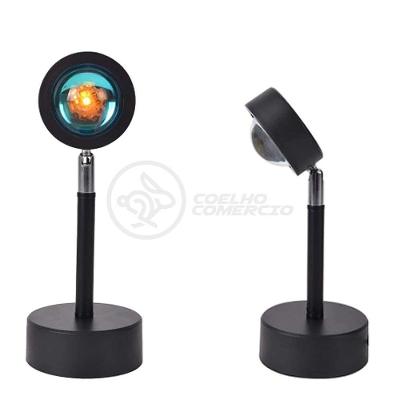 Mini Ring Light Sunset Projetor Lâmpada Tiktok Usb Arco íris