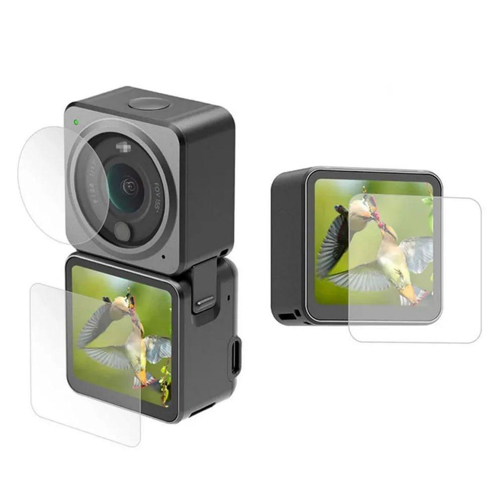 Película de Vidro Para Lente e LCD's da Câmera DJI Osmo Action 2 - 1