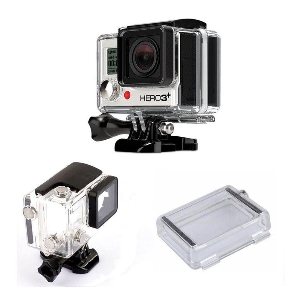 Kit Caixa Estanque com Tampa extensora Para LCD - GoPro 3+/4 - 1
