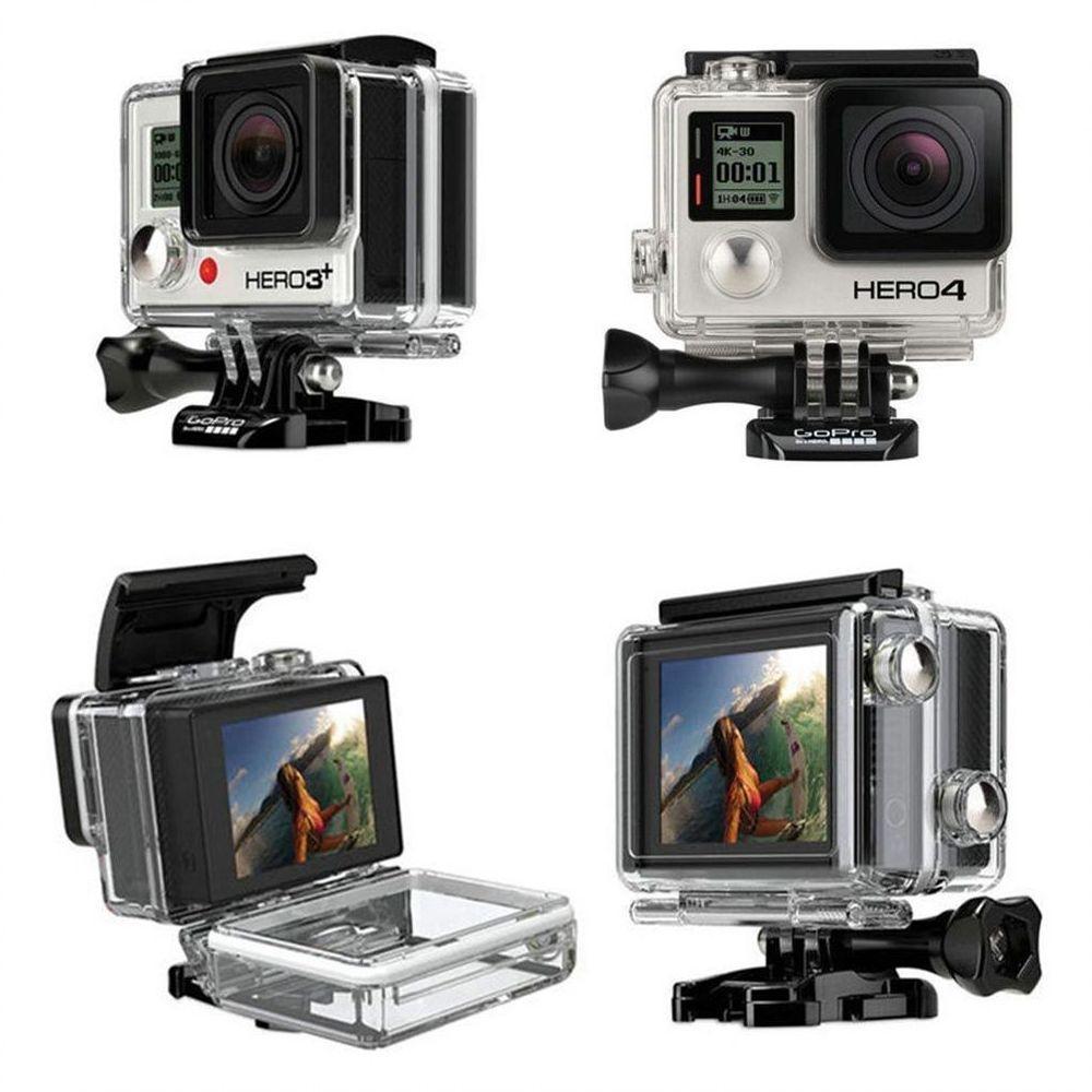 Kit Caixa Estanque com Tampa extensora Para LCD - GoPro 3+/4 - 2