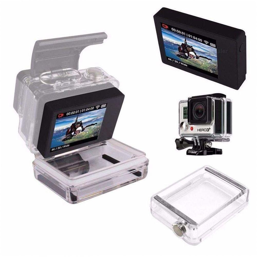 Kit Caixa Estanque com Tampa extensora Para LCD - GoPro 3+/4 - 4