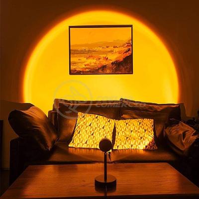Mini Ring Light Sunset Projetor Lâmpada Tiktok Usb