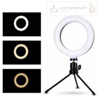 Iluminador Led Ring Light 6 Polegadas 16cm Excelente Luz - 4